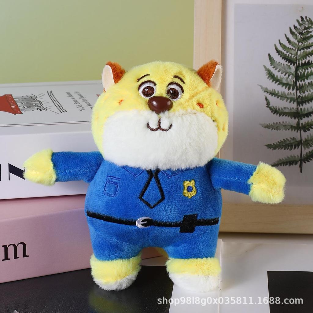Zootopia Judy Nick Cartoon Plush Toy Keychain Adorable Plush Keychain Backpack Doll Pendant Children Birth Date Present