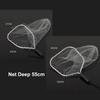 30cm Square Fishing Net Mesh Fishing Landing Net Alloy Material Fishing Catching Basket Anti-hook Large Capacity Portable