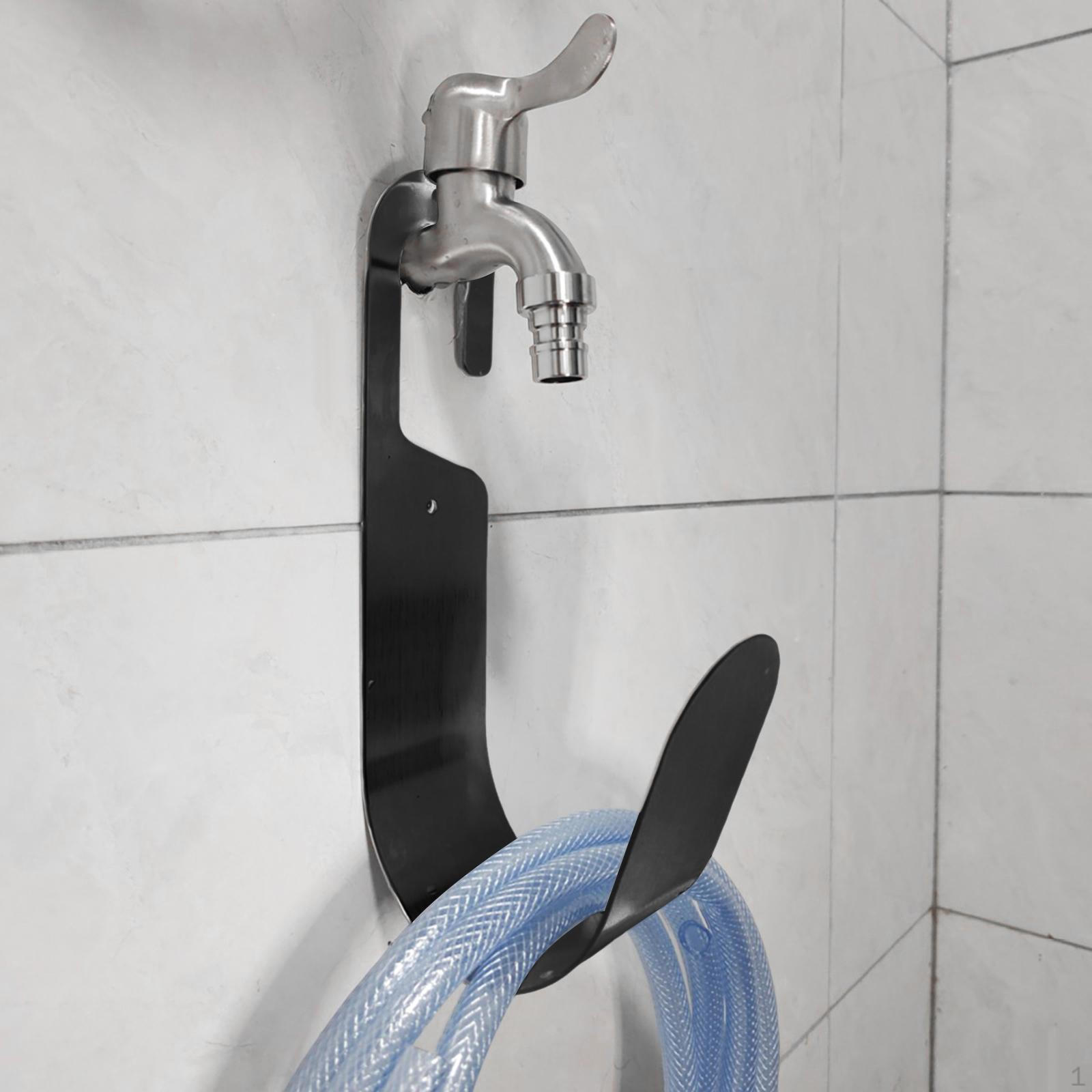 

Garden Hose Hanger Organizer Wall Mount Space Saving Practical Tube Rack Multipurpose Rust Resistant