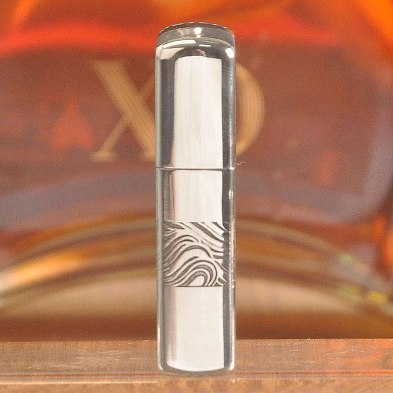 ZORRO Good Fortune White Copper Deep Carving Windproof Kerosene Lighter - Men's Creative Gift