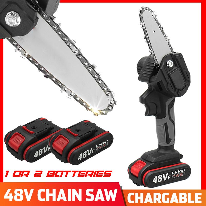 2000RPM DC 48V Woodworking Cordless Wood Cutter Portable Saw Rechargeable Electric Saw