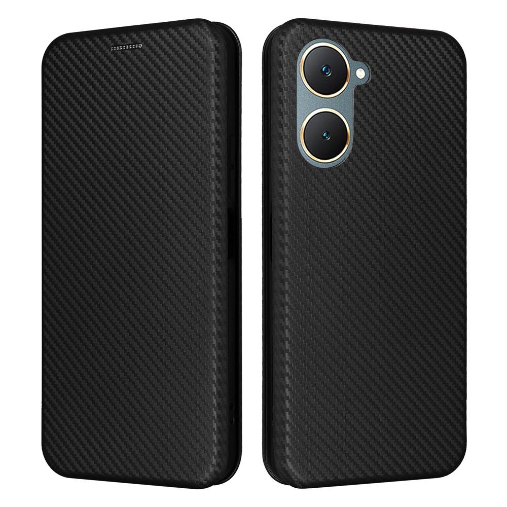 VIVO Y03/Y18 Carbon Fiber Multi-card Flip Phone Case
