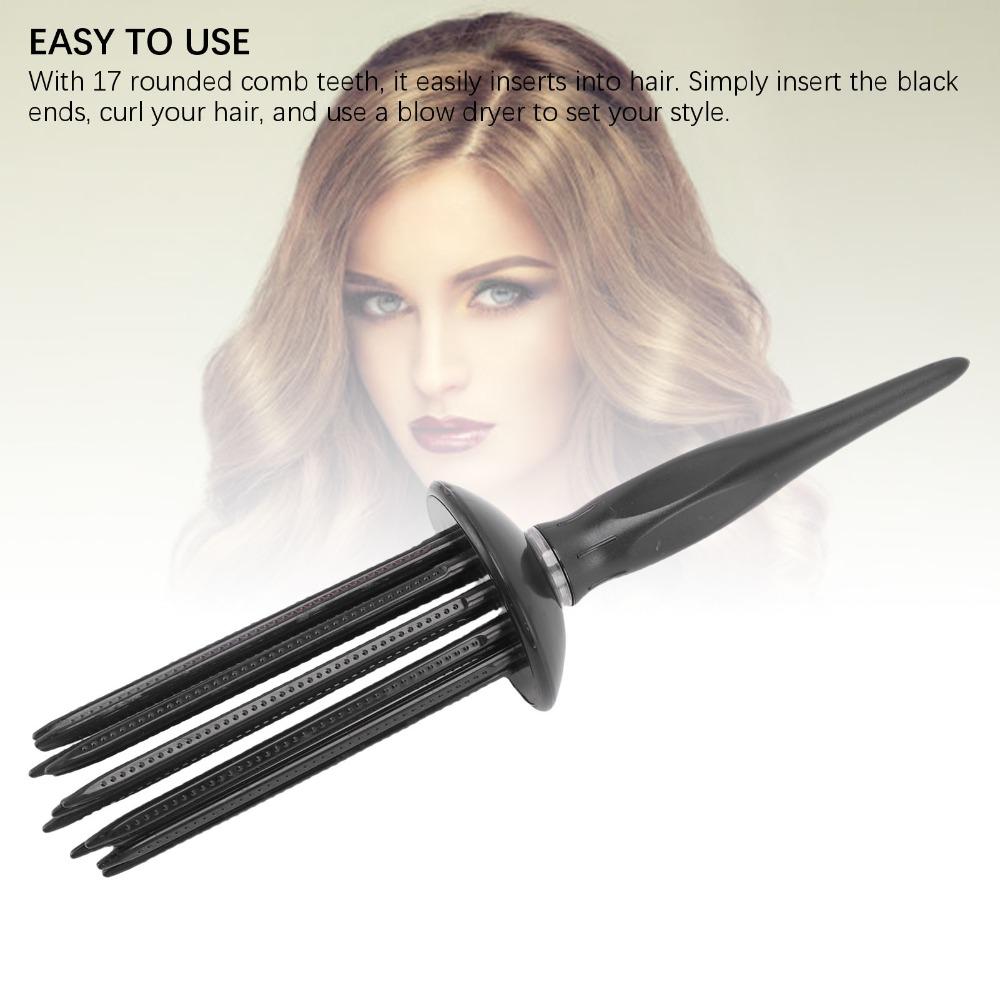 2pcs Textured Grip Curling Roll Comb Easy Styling Voluminous Hair Comb  Travel Styling
