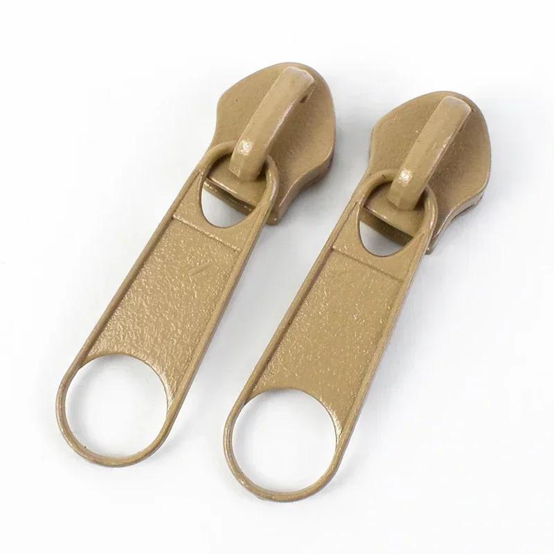 10/20/50Pcs 3#5# Meetee Rainbow Nylon Zipper Slider Backpack Jacket Zips Heads Decorative Zip Puller Repair Kit Sewing Accessory