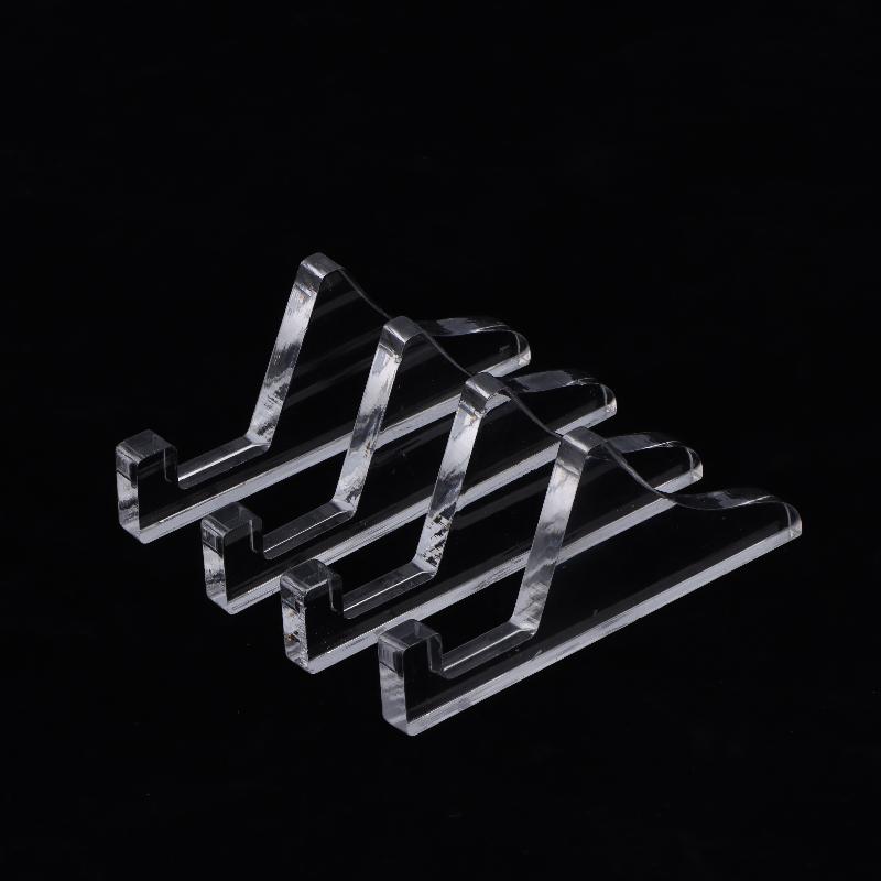 2Sets Transparent Acrylic Photo Frame Stand,Display Cabinet Base Stand,Medal Certificate Desktop Ornament Decoration,Photo Frame