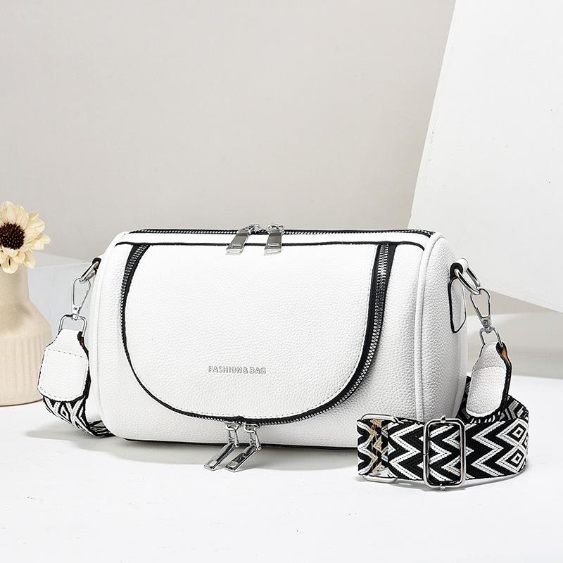 

Модная женская маленькая сумка через плечо, новая повседневная универсальная женская сумка через плечо с широким ремнем из мягкой кожи