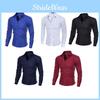 Fashion Casual Solid Color Long Sleeve Men Shirt With Soft Slim Fit Design