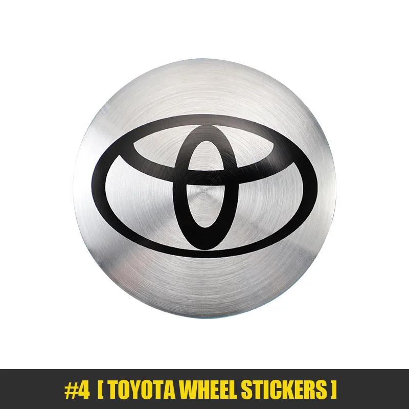 Toyota 2026 New Hub Caps 4Pcs 57/62mm Car Wheel Center Hub Caps Toyota Rav4 Aygo Yaris Corolla Camry Car Tir Car Sticker