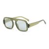 Fashion Retro Tortoiseshell Green Square Sunglasses for Women Men Luxury Designer Fashion Gradient Blue Lens Sun Glasses S13138