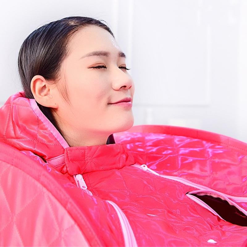 3L Dampbad Bærbar Spasalong Hjem Fordelaktig Slanking av Hele Kroppen Sammenleggbar Detox-terapi Damp Sammenleggbar Badstuhytte Badstugenerator