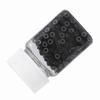 500PCSCelsiusBottle Professional Silicone Lined Hair Extension  S Beads Link Tube Tool(Black)