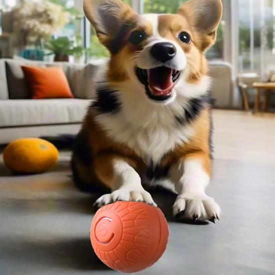 Yousheng Interactive Dog Ball Toy Smart Jumping Electric Vibrating Pet Bounce Ball USB Rechargeable Automatic Moving Ball Dog Toy for Dogs Cats