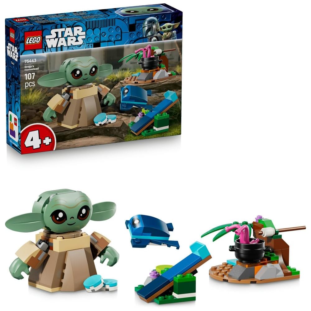 LEGO Star Wars Grogu Home Building Toy 4-6 Years Educational Block for Boys and Girls 75443