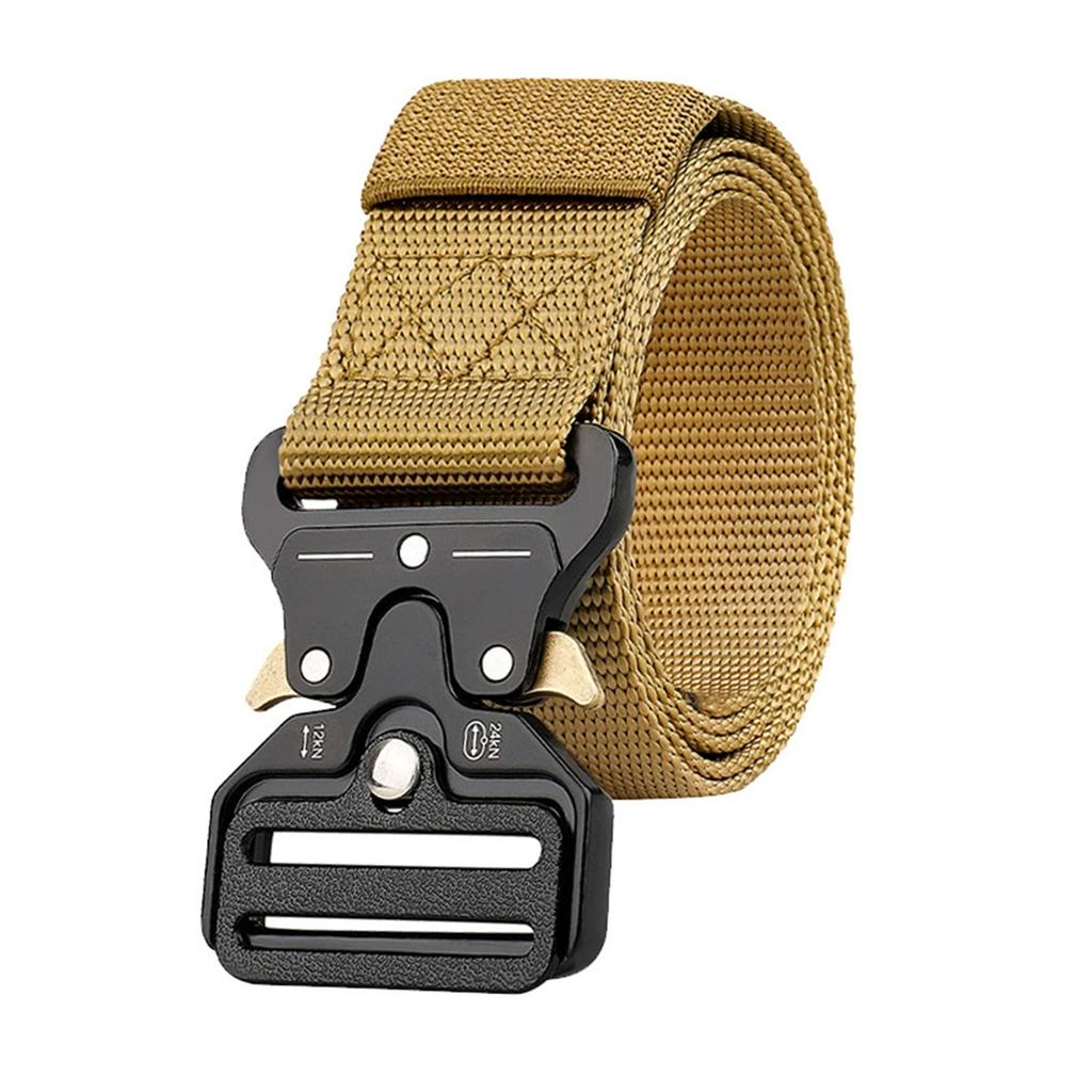 Special Forces Belt – Alloy Buckle Outdoor Nylon Automatic Buckle Belt, Men’s Casual Military Training and EDC Canvas Belt
