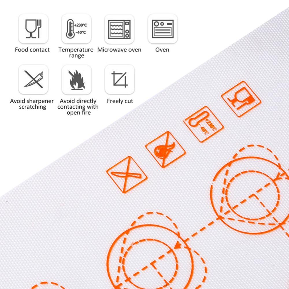 Fondant Oven Home Kitchen Macaron Baking Mat Rolling Dough Pad Pastry Sheet Cake Tools
