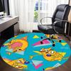 1pc CatDog Office Round Area Rug, Bedroom Living Room Home Decor, Room Deco,  Offic A1016081