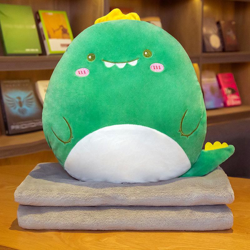 Fruit Animal 3-in-1 Pillow Blanket: Dual-Use Nap Pillow, Car Cushion, and Air Conditioning Blanket