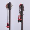 Elegant Dangling Hair Pin Hair Styling Accessory Classical Charm Wood Hair Stick For Fashionable and Traditional Costume