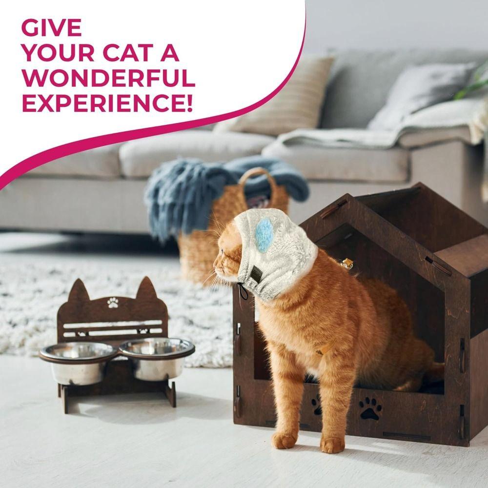 Cute Anxiety Relief Dog Calming Earmuffs Adjustable Noise-proof Pet Hat Warmth Breathable Puppy Cap