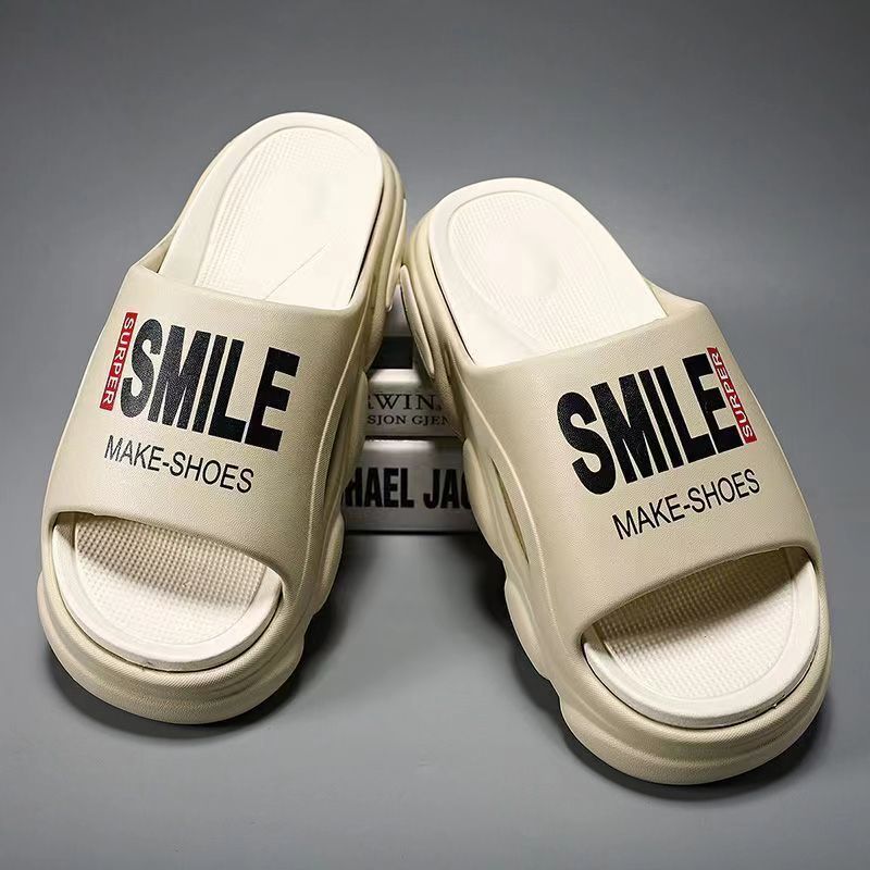 

Модные мужские тапочки Модные тапочки для ванной Комфортная домашняя обувь С открытым носком Толстая мягкая подошва Дышащие Плоская платформа Комнатные тапочки 38-39 хаки