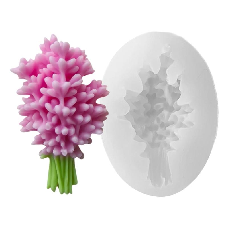 Lavender Scented Hangings Mold Silicone Lavender Scented Pendant Mold for Crafting Distinctive Car Fresheners