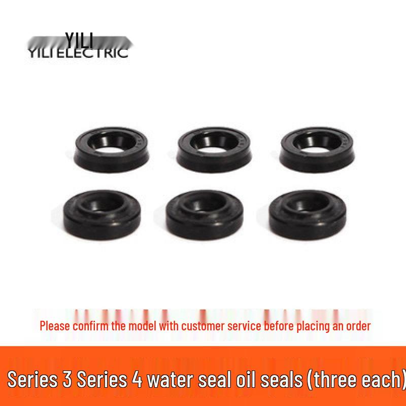 Accessori per lavatrici per auto Yili: Anello di tenuta, spazzola di carbone, valvola di troppo pieno, microinterruttore, valvola unidirezionale.