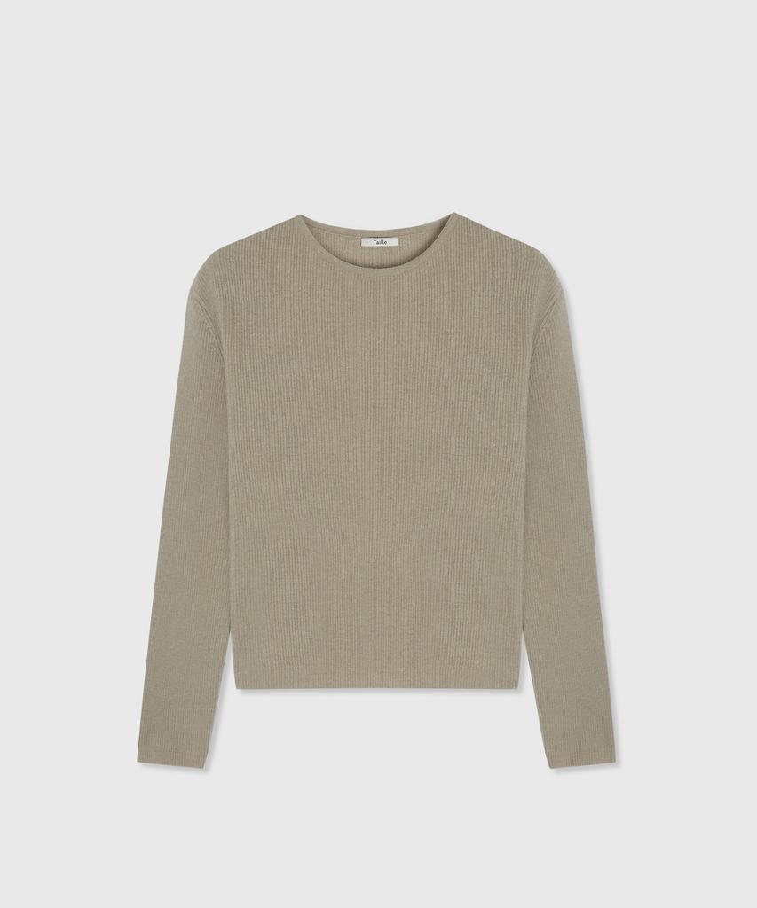 TAILLE Antoni Wool Rib Knit Top Brass