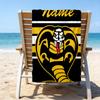 1pc Football18 Beach Towel with Custom Name, Beach/Swimming/Bath/Picnic/Camping Towel, Suitable for Seaside Beaches