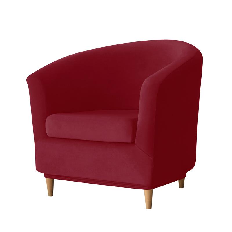 2pcs/set Velvet Club Chair Covers Stretch Armchair Slipcover Sofa Cover with Seat Cushion Cover for Tub Bar Counter Living Room