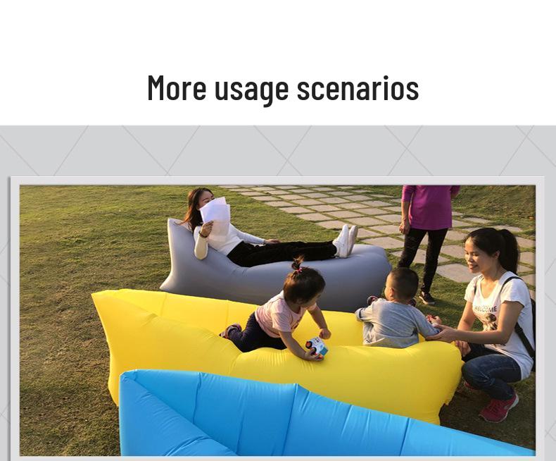 Portable Inflatable Sofa Air Mattress - Outdoor Camping Chair