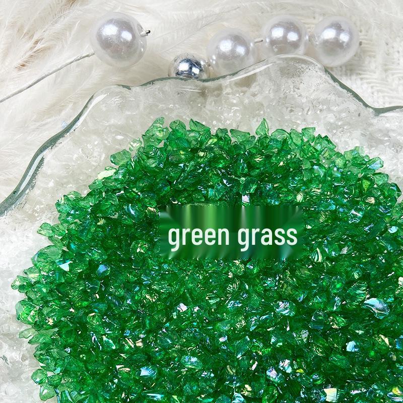 Handmade Iridescent Crushed Stone Nail Art Decorations