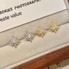 925 Sterling Silver 18K Gold Plated Starburst CZ Stud Earrings for Women, Dainty Star Cubic Zirconia Hypoallergenic Earrings
