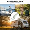 Anti-Spill Water Tank Filling Aid Tool Wide Mouth Faucet Adapter RV Water Filling Funnel  Outdoor
