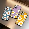 Spiegelei-Handyhülle Für iPhone 16,15,14,13,12,17,Pro Max,Plus Silikon Schwarze Hülle
