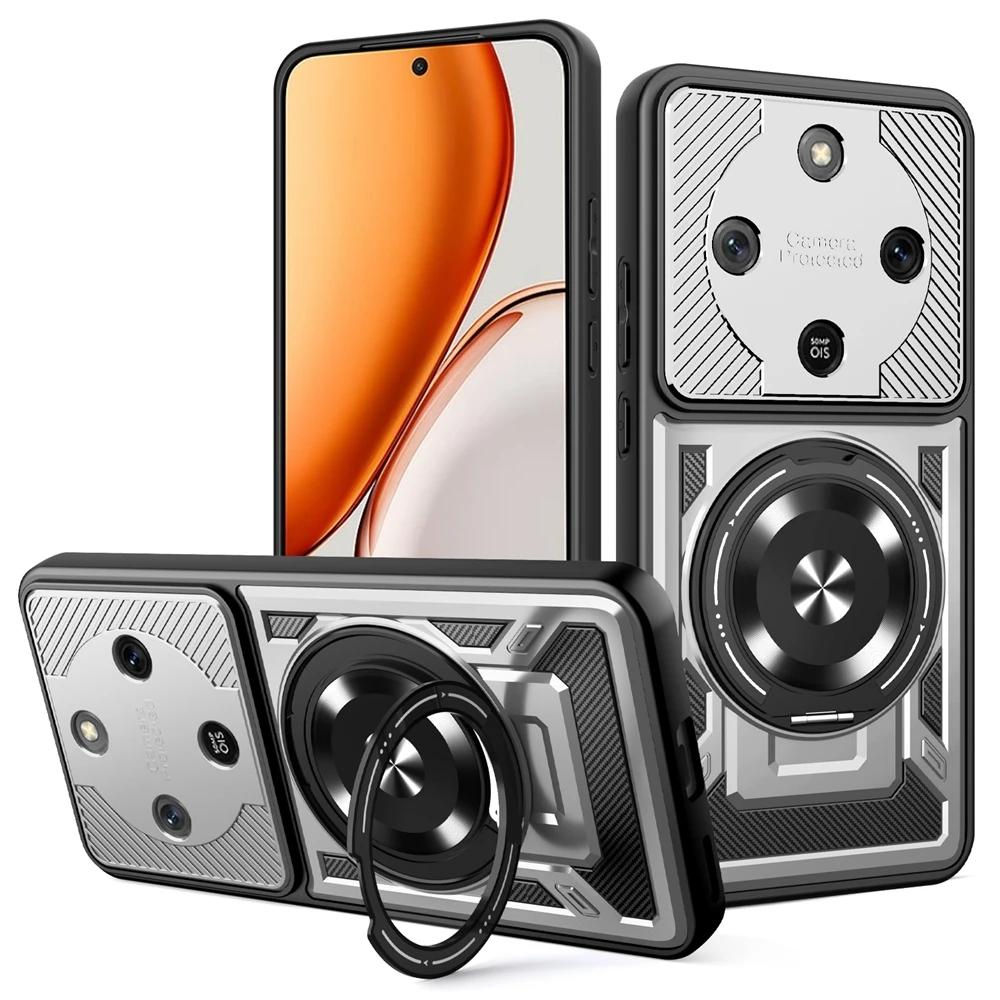 For Honor Magic8 Lite 5G Case Shockproof Armor Magnetic Ring Cases For Honor Magic 8 Lite For Magsafe Wireless Charging Cover
