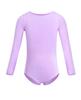 Kids Girls Cotton Long Sleeves Ballet Dance Gymnastics Leotard with Chiffon Skirt Outfit Set
