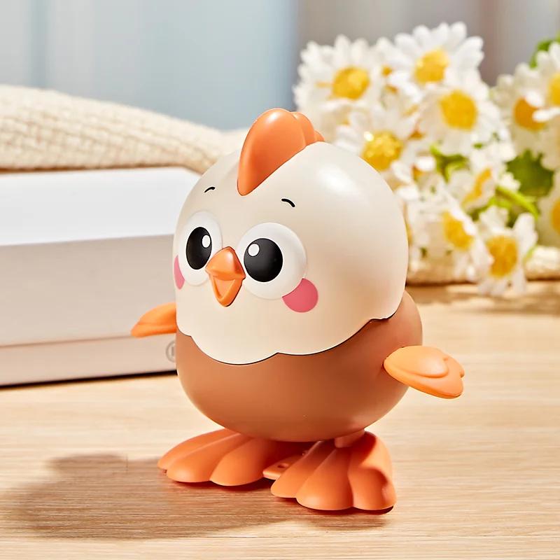 Mechanical Chain Chicken Toy, Walkable, Cute Animal Ornament, Children's Educational Toy, Home Decoration, Gift