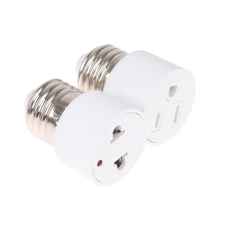 E26 E27 Screw B22 Bayonet Lamp Holder  To Us Eu Ac Power Plug Adapter Converter