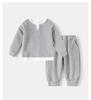 Boys' Spring Two-Piece Outfit: Hoodie and Long Pants Set for Kids