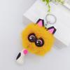 Cute Plush Toy Cat Doll Keychain Fluffy Soft Anime Stuffed Key Ring Backpack Bag Pendant Lovely Gift