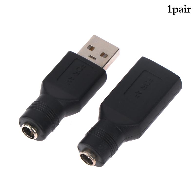 

1 пара 5,5*2,1 мм USB-папа к DC5.5 Женский USB-мама к DC5.5 Женский адаптер 5 В