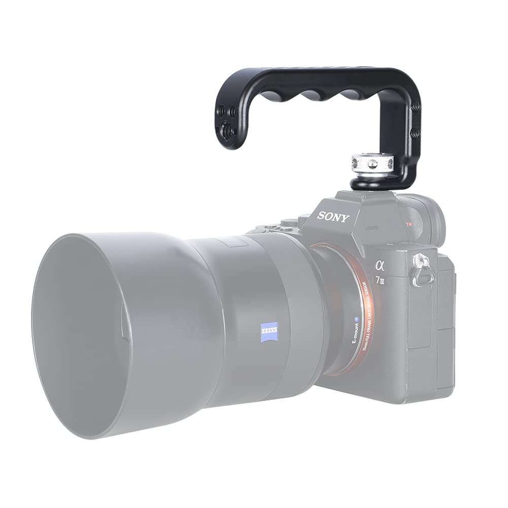 NICEYRIG Cold Shoe Top Handle, Camera Handle Grip, Universal Photography Handle Grip, Cold Shoe-451