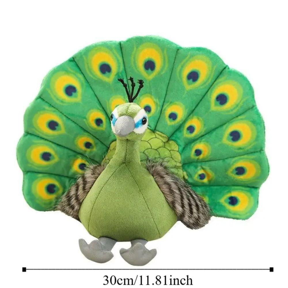Spreads Tail Simulation Peacock Plush Toys PP Cotton Baby Peacock Plush Toys  Room Decoration