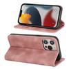 Stand Case for iPhone 13 Pro Max/12 Pro Max Magnetic Closure Skin Touch Leather Flip Phone Cover with Wallet