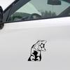 Funny Cartoon Cat Pattern PET Self Adhesive Car Sticker Laptop Window Wall Decal