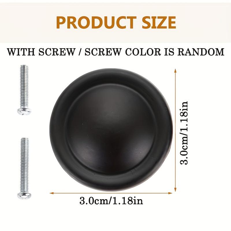 20 buc. Butoane de dulap, Butoane de dulap negru mat pentru Butoane de dulap pentru sertare, Butoane pentru uși de dulap, cu șuruburi