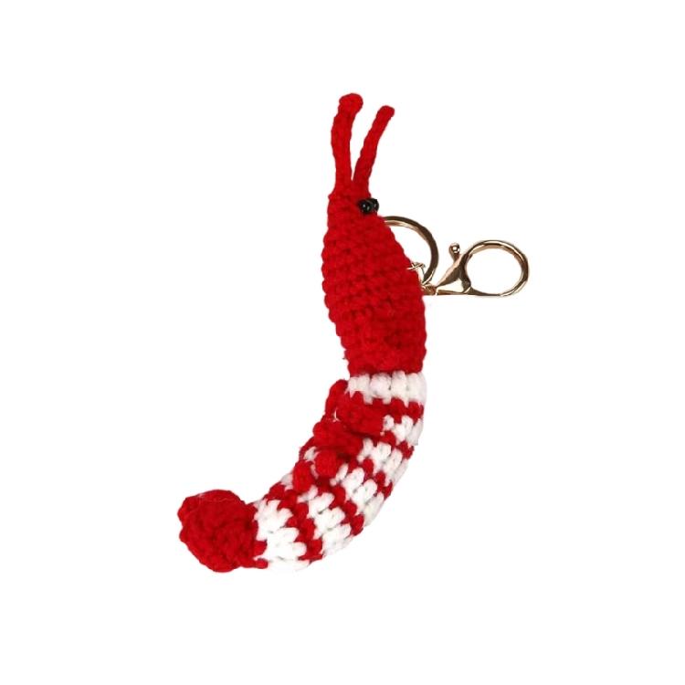 User Friendly Hand Knit Marine Theme Keychain Series Showcasing Unique Shape Design Bag Charm For Everyday Carry