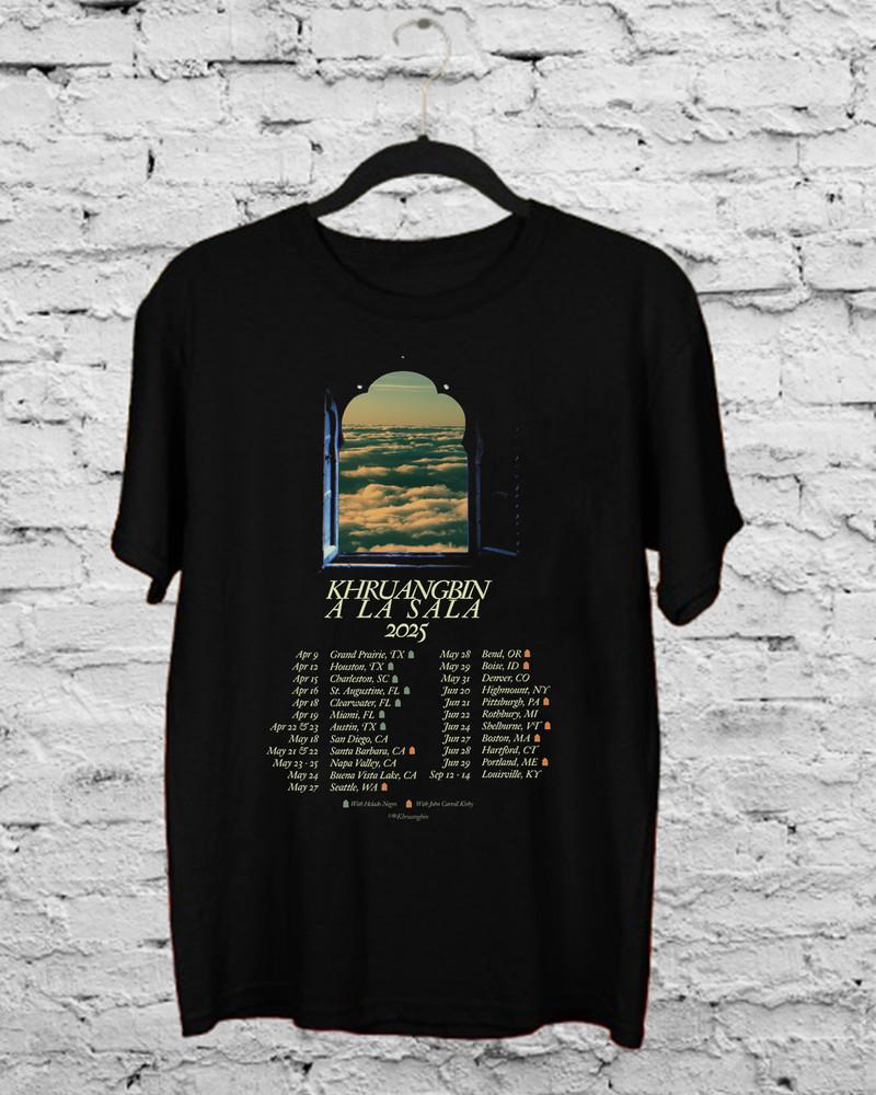 

Khruangbin A La Sala Tour Unisex Black Cotton Size S-5XL SS757 Unisex T-Shirt XXXL