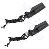 2Pcs Samba Whistle Musical Instrument Toy ABS Set with Nylon Rope for Kids Children