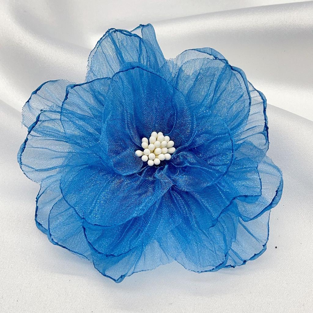 9cm Chiffon Gauze Flower Artificial Fabric Silk Flower Head For DIY Wedding Party Home Decorations Floral Wreath Scrapbook Craft